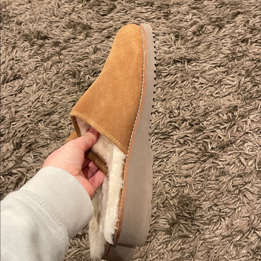 Simple Cloud 11 Mens Size W sz 13 Slip On Mule Clogs Shoes Brown Suede Sheep
Fur - Picture 5 of 9